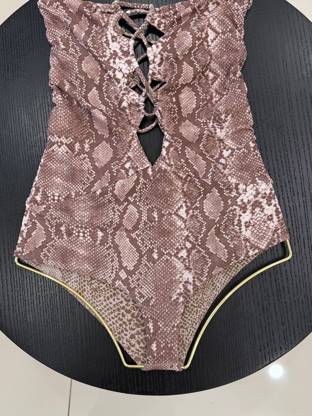 Acacia Swimwear Reversible Snakeskin Print One Piece Bathing Suit - NEVER WORN - Picture 12 of 16